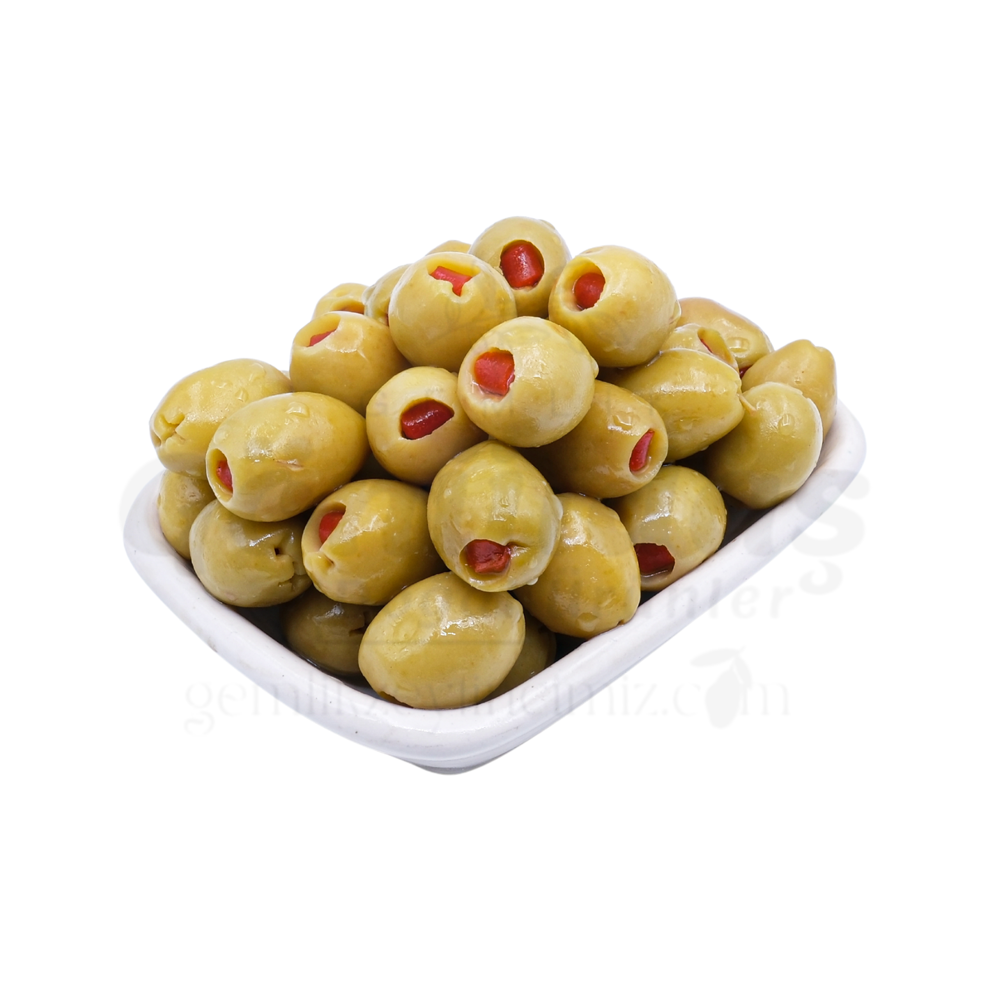 Biber Dolgulu Yeşil Zeytin - 900 Gr