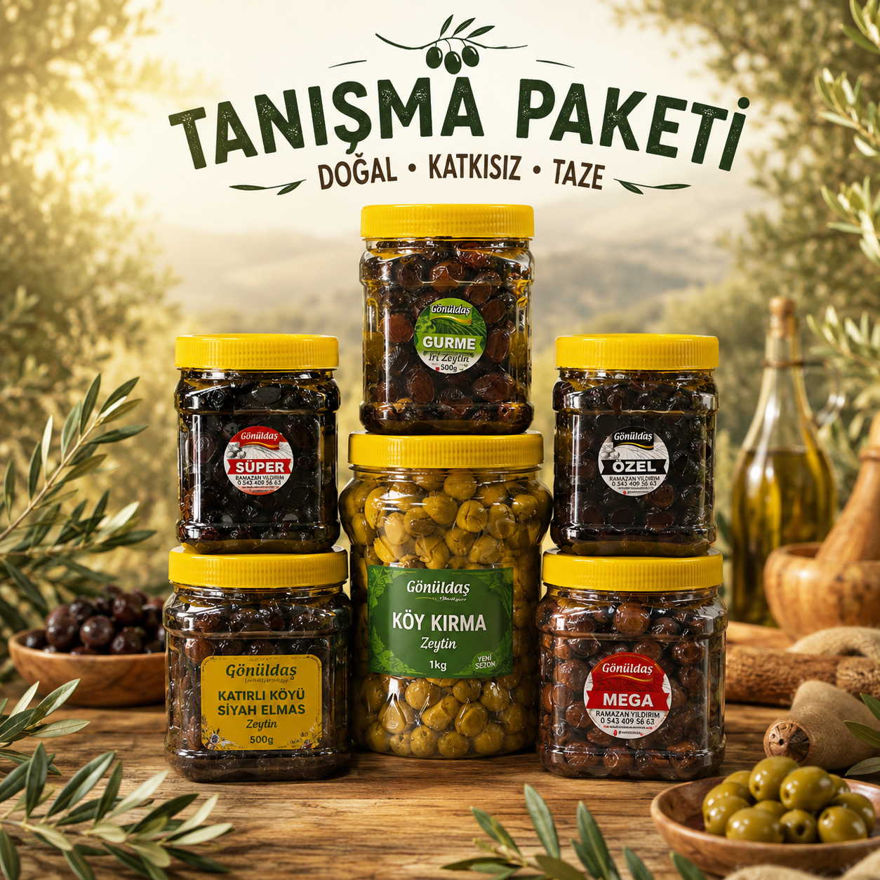 6'lı Tanışma Paketi (1 kg Köy Kırma - 500 gr İri Gurme - 500 gr Mega - 500 gr Süper - 500 gr Elmas - 500 gr Özel)