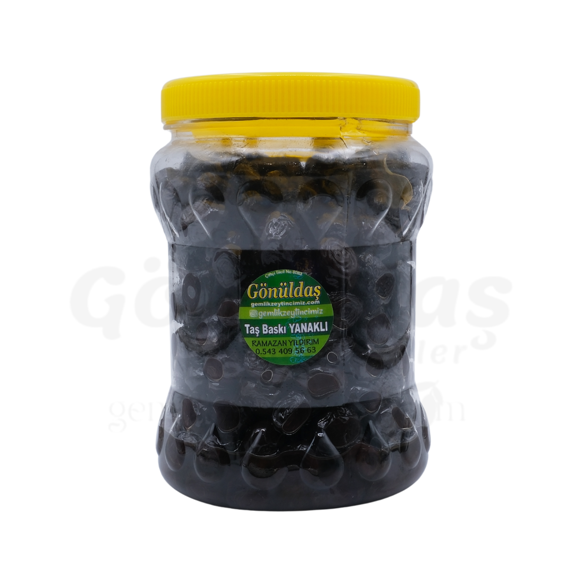 Taşbaskı Yanaklı Gurme Siyah Zeytin - 1 Kg