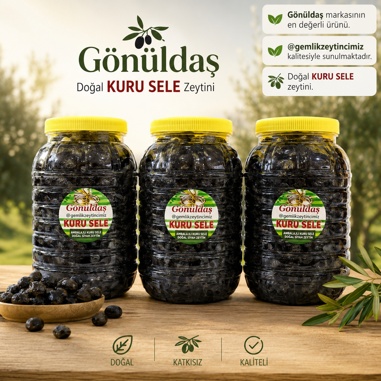 6 kg Kuru Sele - Yenİ Sezon - Tuzu Az - 3 Ambalaj